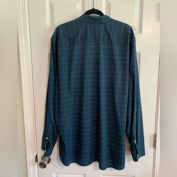 Men’s GAP Like New long sleeve green plaid button down XXL Holiday Fall - Picture 2 of 6
